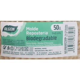 Set de 50 moldes para horno de papel 9x3 cm Algon (36 Unidades) Set de 50 moldes para horno de papel 9x3 cm Algon (36 Unidades)