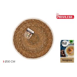 Salvamantel Seagrass con Ribete Rojo 30 cm - Privilege (36 Unidades) Precio: 39.49999988. SKU: B1FS8GM3B9