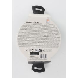 Cacerola con Tapa de Vidrio, Aluminio Forjado 2.8 mm, 24 cm (4 Unidades)