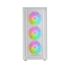 Mars Gaming MC-Air ATX Caja PC Gaming Mid-Tower con Ventana de Cristal Templado, 4 Ventiladores RGB, Gestión de Cables, Compatible con Placa Base ATX/Micro-ATX/Mini-ITX