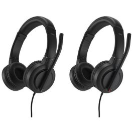 Kensington Auricular H1000 Biaural con Micrófono, Conexión USB-C, Cable de 180 cm