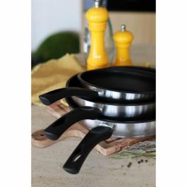 Menastyl 6020244 Sartén de Acero Inoxidable de 20 cm Apta para Inducción y Todo Tipo de Fuegos