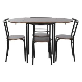 Mesa Basicos DKD Home Decor Negro Marron 55 x 78 x 121 cm Set de 5 Mesa Basicos DKD Home Decor Negro Marron 55 x 78 x 121 cm Set de 5