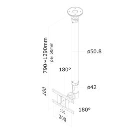Soporte TV Neomounts FPMA-C100WHITE 10" 30" 12 kg Soporte TV Neomounts FPMA-C100WHITE 10" 30" 12 kg