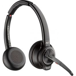 HP Poly Savi 8220 UC 209215-02 Auriculares DECT USB-A Binaurales para Oficina/Centro de Llamadas Inalámbricos Negros