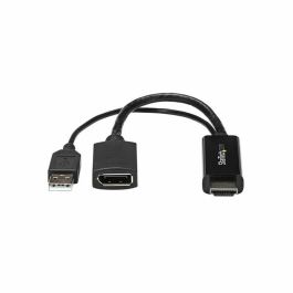 Adaptador DisplayPort a HDMI Startech HD2DP Negro 4K Adaptador DisplayPort a HDMI Startech HD2DP Negro 4K