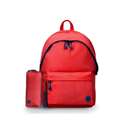 Antartik Mochila Basic Pack con Bolsillo para Portátil Roja 20 L 300x160x420 mm