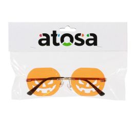 Gafas Naranja Forma Calabaza Halloween Disfraz Accesorio Fiesta
