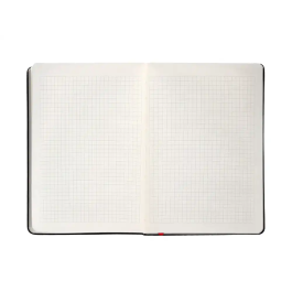 Antartik Cuaderno A4 Tapa Dura, Hojas Cuadriculadas, 100 Hojas 80gr FSC, Negro y Rojo