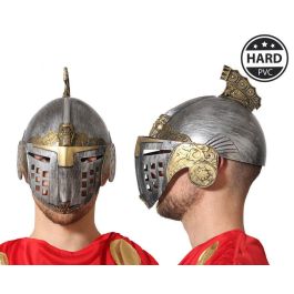 Casco Medieval Gris de PVC para Guerrero o Gladiador Adulto Precio: 4.49999968. SKU: B145RJDCDK