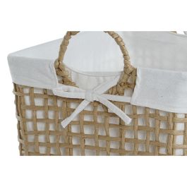 Cesta Moderno DKD Home Decor Natural Blanco 34 x 36 x 45 cm Set de 3