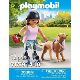 Figura patinadora con retriever playmobil my life Figura patinadora con retriever playmobil my life