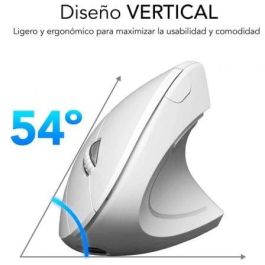 SUBBLIM Ratón GLIDE VERTICAL ERGO DUAL MOUSE BATTERY WHITE SUBBLIM Ratón GLIDE VERTICAL ERGO DUAL MOUSE BATTERY WHITE