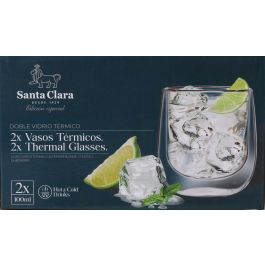 Santa Clara Set 2 Vasos Térmicos de Boro, 100 ml (2 Cajas)