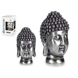 Cabeza Buda Resina Plata Giftdecor 17X25CM (4 Unidades) Precio: 64.99000024. SKU: B143CAP2L6