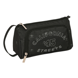 Estuche Escolar con Accesorios Safta California Negro 20 x 11 x 8.5 cm (32 Piezas) Precio: 10.95000027. SKU: B1GN486AB2