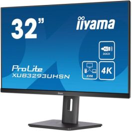 Monitor Iiyama 32" XUB3293UHSN-B5, Ips, 60Hz, 4 Ms, Hdmi, Usb, Usb-C, Displayport, Alt, Reg Alt, Giro, Incl Monitor Iiyama 32" XUB3293UHSN-B5, Ips, 60Hz, 4 Ms, Hdmi, Usb, Usb-C, Displayport, Alt, Reg Alt, Giro, Incl