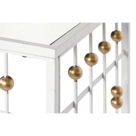 Recibidor Home ESPRIT Blanco Dorado 120 x 40 x 80 cm