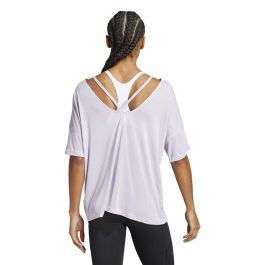 Camiseta de Manga Corta Mujer Adidas Yoga Studio Oversized Lila 46,5