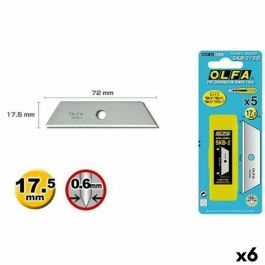 Hoja de Cuchilla Olfa 17,5 mm (5 Piezas) (6 Unidades) Precio: 21.49999995. SKU: B1JXFN5DWF