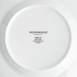Wedgwood Plato Pan Hibiscus 15 cm (4 Unidades) Apto para Lavavajillas con Franjas de Oro de 22 Quilates