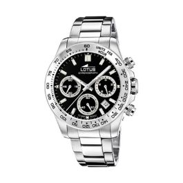 Reloj Hombre Lotus 18912/3 Negro Plateado Reloj Hombre Lotus 18912/3 Negro Plateado