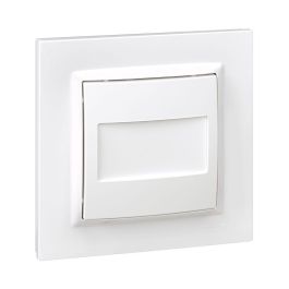 Simon Tapa ciega serie 10 2,5 cm Blanco con marco 8x3x8 cm