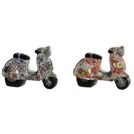 Figura Decorativa Home ESPRIT Multicolor Mediterráneo scooter 14 x 8 x 11 cm (2 Unidades) Precio: 11.49999972. SKU: B12MLPWSNC