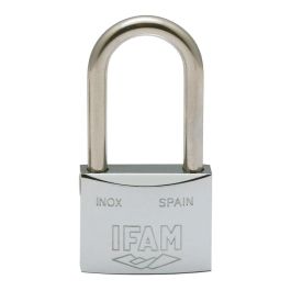 Ifam Candado Inox 30al 30mm Arco Largo con 2 llaves Acero Inoxidable alta resistencia