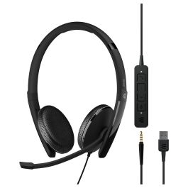 EPOS Adapt 165 USB II Auriculares On-Ear con Cable USB Tipo C, Color Negro