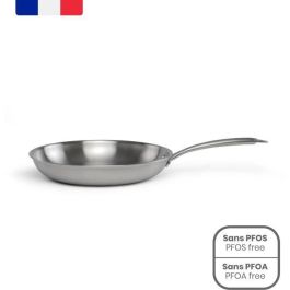 Brigade - Sartén de acero inoxidable de 20 cm - LIVOO - MEP157 - Triplemente acero inoxidable - Apta para todo tipo de fuegos, incluida la inducción - Fabricado en Francia Precio: 48.59000025. SKU: B19SMXY65T