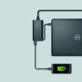 Dell 90W AC, USB-C Cargador para Portátil y Dispositivos Móviles con Carga Simultánea 90W + 10W