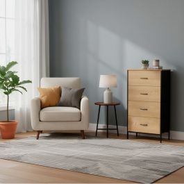 Cajonera Max Home Negro Moderno 55 X 100 X 30 CM