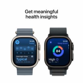 Apple Watch Ultra 3 Titanium Cellular 49mm Natur (Alpine Loop hellblau) Large