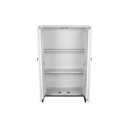 DKD Home Decor Armario Estilo Indio de Mango Hecho a Mano Blanco Gris Multicolor 2 Puertas 2 Estanterías 90x38x150 cm DKD Home Decor Armario Estilo Indio de Mango Hecho a Mano Blanco Gris Multicolor 2 Puertas 2 Estanterías 90x38x150 cm