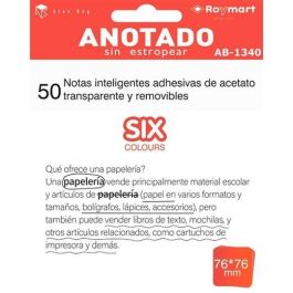 Roymart Bloc Notas Adhesivas Inteligentes Removibles 50H 76x76 Acetato Transparente Blanco Precio: 1.49999949. SKU: B183MWLWVD