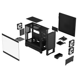 Fractal Design Pop Air RGB Black Window Torre PC ATX micro ATX Mini-ITX Negro Acero Vidrio Templado