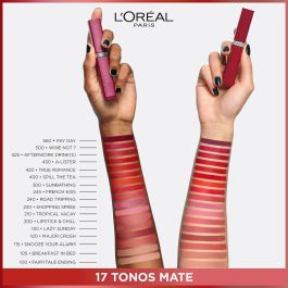 L'Oréal Paris Labial Líquido INFAILLIBLE MATTE RESISTANCE Mate Larga Duración y Alta Pigmentación Tono #100 Fairytale Endin 1 unidad