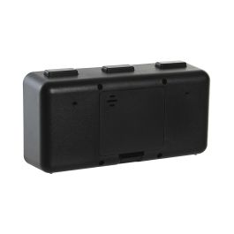 DKD Home Decor Reloj Despertador Basicos Blanco Negro 5 x 9 x 17 cm (2 Unidades)