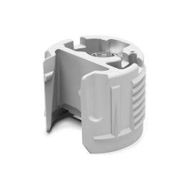 Italiana Ferramenta Pk2 Soportes de Unión para Estantes Excéntricos Peka con Enclavamiento, Cazoleta Ø18mm, Espesor 16mm, Plástico, Gris