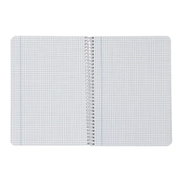 Liderpapel Cuaderno Espiral A4 Wonder Tapa Plástica 80 Hojas 90gr Cuadro 4mm con Margen Pack 6 Colores Surtidos