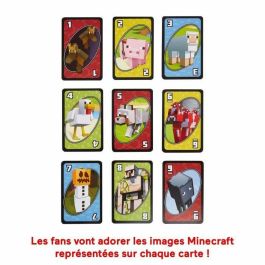 Mattel Games FPD61 Uno Minecraft, Juego de Cartas para Niños a partir de 7 Años