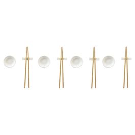 Sushi Oriental DKD Home Decor Blanco Natural 20.3 x 2.5 x 27.3 cm Set de 12 Precio: 6.50000021. SKU: S3037275