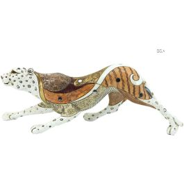 DKD Home Decor Figura Decorativa de Resina, Diseño Leopardo Colonial, Colores Blanco y Naranja, Medidas 10x13x37 cm Precio: 13.19142. SKU: B1AYBCZSWH