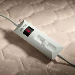 Imetec IME8007403062217 Cubrecolchón Calefactable Cama Matrimonio 150x137cm - 2 Mandos, 2 Temperaturas, Lavable