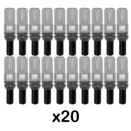 Omp Speed Juego De 20 Tornillos Con Protector De Aluminio De Colores M12x1.25 Llave De 17-19 Largo 28 mm Con Protector Gris OMPS09971204 Omp Speed Juego De 20 Tornillos Con Protector De Aluminio De Colores M12x1.25 Llave De 17-19 Largo 28 mm Con Protector Gris OMPS09971204