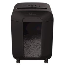 Fellowes LX85 Destructora de Papel Corte Partículas 4x40mm, Nivel P-4, 12 Hojas / 19L, SafeSense, para Grapas, Clips y Tarjetas, Negra, 4400801