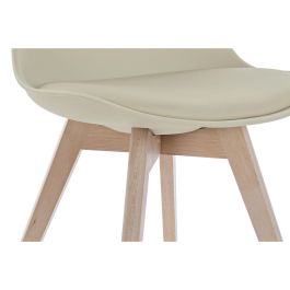 Silla Scandi DKD Home Decor Beige Natural 55 x 83 x 48 cm Silla Scandi DKD Home Decor Beige Natural 55 x 83 x 48 cm