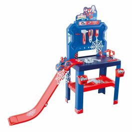 Smoby SMO3032163607427 - Banco de trabajo Spidey para niños, a partir de 3 años