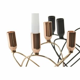 Candelabro Moderno DKD Home Decor Negro Dorado 20 x 23 x 20 cm (2 Unidades)